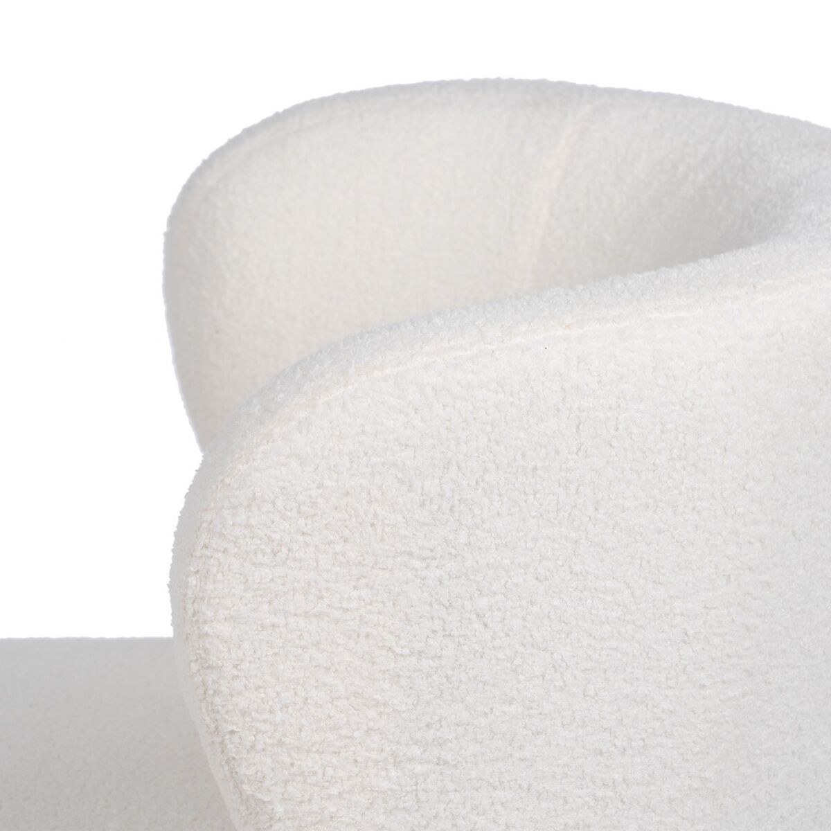 Poltrona 72 x 78 x 82 cm Madeira da borracha Branco